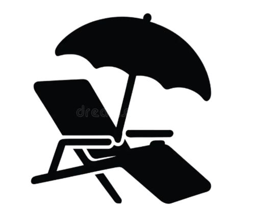 Beach Chairs and Umbrella